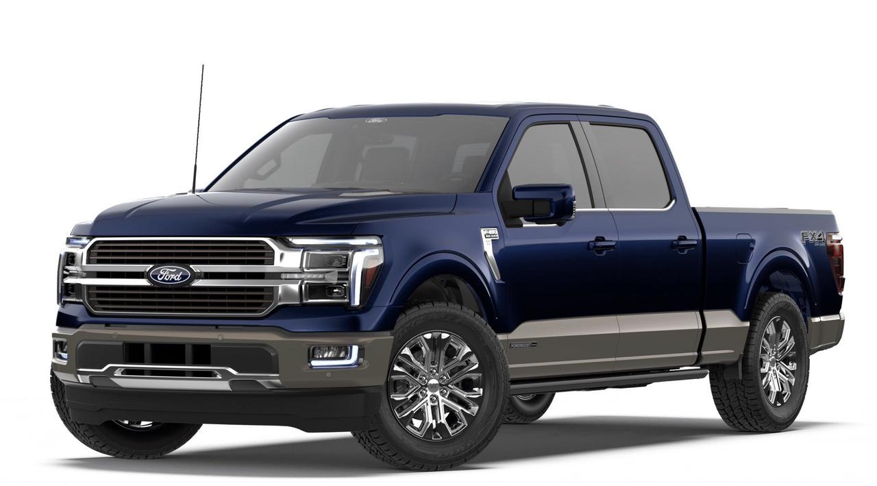 <p>Experience the pinnacle of truck capability and luxury with the brand new 2026 Ford F-150 King Ranch, now available at Expressway Motors Ltd. This isnt just a truck; its a statement. Dressed in a stunning Antimatter Blue Metallic exterior, this F-150 commands attention, while the sophisticated Java interior, featuring luxurious King Ranch Multicontour leather bucket seats, offers an unparalleled level of comfort and refinement for every journey. Underneath its rugged exterior lies a powerful and efficient 3.5L 6-cylinder hybrid engine, seamlessly paired with an automatic transmission and a robust 4-wheel drive system, ensuring you have the power and control to tackle any task or adventure that comes your way.</p><p>This 2026 Ford F-150 King Ranch is engineered to impress, blending uncompromising performance with premium appointments. The spacious 6.5-foot box provides ample cargo space for all your gear, whether youre heading to the job site or embarking on a weekend getaway. And for those moments when you want to enjoy the open sky, the integrated moonroof adds an extra touch of elegance and expands the feeling of spaciousness within the cabin. Built for those who demand the best, this F-150 is ready to redefine your expectations of what a pickup truck can be.</p><p>Here are five standout features that make this 2026 Ford F-150 King Ranch truly exceptional:</p><ul><li><strong>King Ranch Multicontour Leather Interior:</strong> Immerse yourself in unparalleled luxury with exquisitely crafted Java leather seats designed for ultimate comfort and support on even the longest drives.</li><li><strong>FX4 Off-Road Package:</strong> Conquer any terrain with confidence. This package is designed to enhance your off-road capabilities, providing improved traction and durability for your adventures beyond the pavement.</li><li><strong>Powerful 3.5L Hybrid Engine:</strong> Experience exhilarating performance combined with impressive fuel efficiency, giving you the best of both worlds for your everyday needs and ambitious expeditions.</li><li><strong>Panoramic Moonroof:</strong> Let the sunshine in and enjoy an elevated sense of openness and sophistication with the expansive moonroof, transforming your cabin experience.</li><li><strong>6.5-foot Box:</strong> Haul everything you need for work or play with generous cargo space, ensuring youre always prepared for whatever the day throws your way.</li></ul><p><strong><em>Powered by AutoIntelligence&trade;</em></strong></p><p>Vehicle information has been generated using artificial intelligence and is provided for informational purposes only. While efforts are made to ensure accuracy, please confirm all details directly with the dealer.</p><p class=MsoNormal style=margin: 0cm 0cm 8pt; line-height: 13.8pt; font-size: 12pt; font-family: Aptos, sans-serif;><strong><span style=font-family: Calibri, sans-serif;>2 locations to better serve YOU! &ndash; Stratford and New Hamburg</span></strong></p><p>&nbsp;</p><p class=MsoNormal style=margin: 0cm 0cm 8pt; line-height: 13.8pt; font-size: 12pt; font-family: Aptos, sans-serif;><strong><span style=font-family: Calibri, sans-serif;>New or Pre-Owned vehicles are shared between both locations &ndash; please contact Sales to confirm.</span></strong></p><p>&nbsp;</p><p class=MsoNormal style=margin: 0cm 0cm 8pt; line-height: 13.8pt; font-size: 12pt; font-family: Aptos, sans-serif;><span style=font-family: Calibri, sans-serif;>Purchasing a new vehicle from&nbsp;<strong>Expressway&nbsp;</strong>is a decision that you will be able to make with confidence knowing that you&rsquo;re getting the most that a vehicle and dealership can offer to you.</span></p><p>&nbsp;</p><p class=MsoNormal style=margin: 0cm 0cm 8pt; line-height: 13.8pt; font-size: 12pt; font-family: Aptos, sans-serif;><strong><span style=font-family: Calibri, sans-serif;>Warranty:</span></strong><span style=font-family: Calibri, sans-serif;>&nbsp;We offer best in class Extended Protection options with flexible terms that can be tailored to your needs at a price that you can afford.</span></p><p>&nbsp;</p><p class=MsoNormal style=margin: 0cm 0cm 8pt; line-height: 13.8pt; font-size: 12pt; font-family: Aptos, sans-serif;><strong><span style=font-family: Calibri, sans-serif;>Finance:</span></strong><span style=font-family: Calibri, sans-serif;>&nbsp;At Expressway we have some of the best Finance Managers in the business that work with all the Major banks and Core Lenders. The Relationships we have built will help guarantee that you get the lowest rate possible</span></p><p>&nbsp;</p><p class=MsoNormal style=margin: 0cm 0cm 8pt; line-height: 13.8pt; font-size: 12pt; font-family: Aptos, sans-serif;><span style=font-family: Calibri, sans-serif;>Check out our great selection of vehicles at Expressway in New Hamburg and Stratford Locations!</span></p><p>&nbsp;</p><p class=MsoNormal style=margin: 0cm 0cm 8pt; line-height: 13.8pt; font-size: 12pt; font-family: Aptos, sans-serif;><strong><span style=font-family: Calibri, sans-serif;>Call Expressway for your quote today!</span></strong></p><p>&nbsp;</p><p class=MsoNormal style=margin: 0cm 0cm 8pt; line-height: 13.8pt; font-size: 12pt; font-family: Aptos, sans-serif;><strong><span style=font-family: Calibri, sans-serif;>New Hamburg:</span></strong><span style=font-family: Calibri, sans-serif;>&nbsp;<a href=tel:+15196623900><span style=color: #0563c1;>519*662*3900</span></a></span></p><p>&nbsp;</p><p class=MsoNormal style=margin: 0cm 0cm 8pt; line-height: 13.8pt; font-size: 12pt; font-family: Aptos, sans-serif;><strong><span style=font-family: Calibri, sans-serif;>Stratford</span></strong><span style=font-family: Calibri, sans-serif;>:&nbsp;<a href=tel:+15192713900><span style=color: #0563c1;>519*271*3900</span></a></span></p><p>&nbsp;</p><p class=MsoNormal style=margin: 0cm 0cm 8pt; line-height: 13.8pt; font-size: 12pt; font-family: Aptos, sans-serif;><span style=font-family: Calibri, sans-serif;>or visit us online at:&nbsp;&nbsp;<a href=https://www.expresswayford.com/ target=_blank rel=noopener><span style=color: #0563c1;>www. expresswayford .com</span></a>&nbsp;or&nbsp;<a href=https://www.expresswaylincoln.ca/ target=_blank rel=noopener><span style=color: #0563c1;>www. expresswaylincoln .ca</span></a></span></p><p>&nbsp;</p><p class=MsoNormal style=margin: 0cm 0cm 8pt; line-height: 13.8pt; font-size: 12pt; font-family: Aptos, sans-serif;><strong><span style=font-family: Calibri, sans-serif;>We pride ourselves in No Hassle, No Pressure, Honest Service. We practice full disclosure with all our used vehicles and have a Better Business Bureau A+ rating!</span></strong></p><p>&nbsp;</p><p class=MsoNormal style=margin: 0cm 0cm 8pt; line-height: 13.8pt; font-size: 12pt; font-family: Aptos, sans-serif;><span style=font-size: 8pt; font-family: Calibri, sans-serif;>**Expressway reserves the right to correct any errors and omissions that occur on this site. (Incl, but not limited to price, incl. Event price rollbacks, vehicles features & more).</span></p><p>&nbsp;</p><p class=MsoNormal style=margin: 0cm 0cm 8pt; line-height: 13.8pt; font-size: 12pt; font-family: Aptos, sans-serif;><span style=font-size: 8pt; font-family: Calibri, sans-serif;>** Expressway is a Fair Market Price Dealership pricing subject to change with current market conditions</span></p>