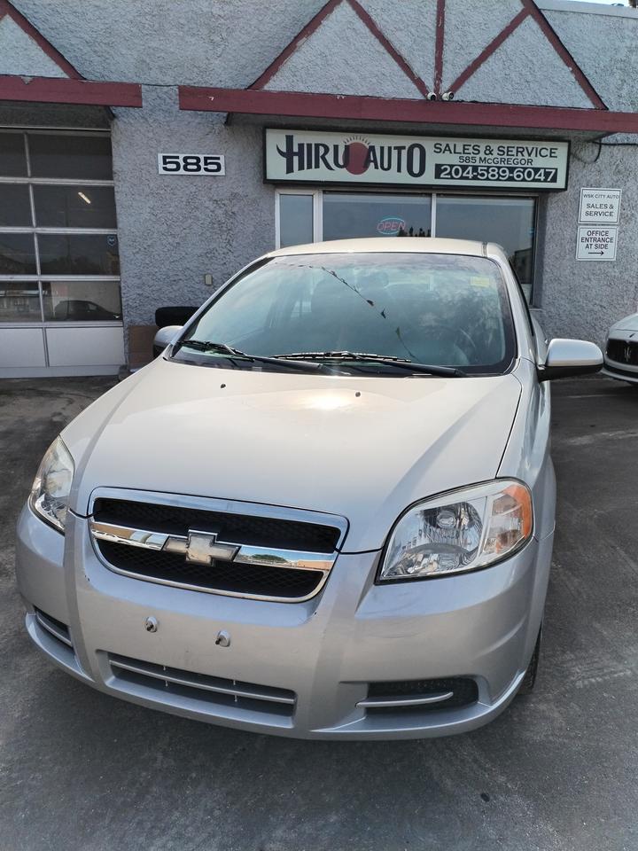<p>2011 Chevrolet Aveo LT</p><p>&diams;️ONLY 66,400 KM<br>&diams;️Fresh Safety<br>&diams;️Clean Title<br>&diams;️1.6L Engine<br>&diams;️Remote Start<br>&diams;️Automatic Transmission</p><p>Price $5,490 + Taxes<br>&nbsp;<br>📍Hiru Auto Sales & Services (#5654)<br>&nbsp; &nbsp; &nbsp;585 McGregor Street<br>&nbsp; &nbsp; &nbsp;Winnipeg</p><p>📳204-887-4663</p>