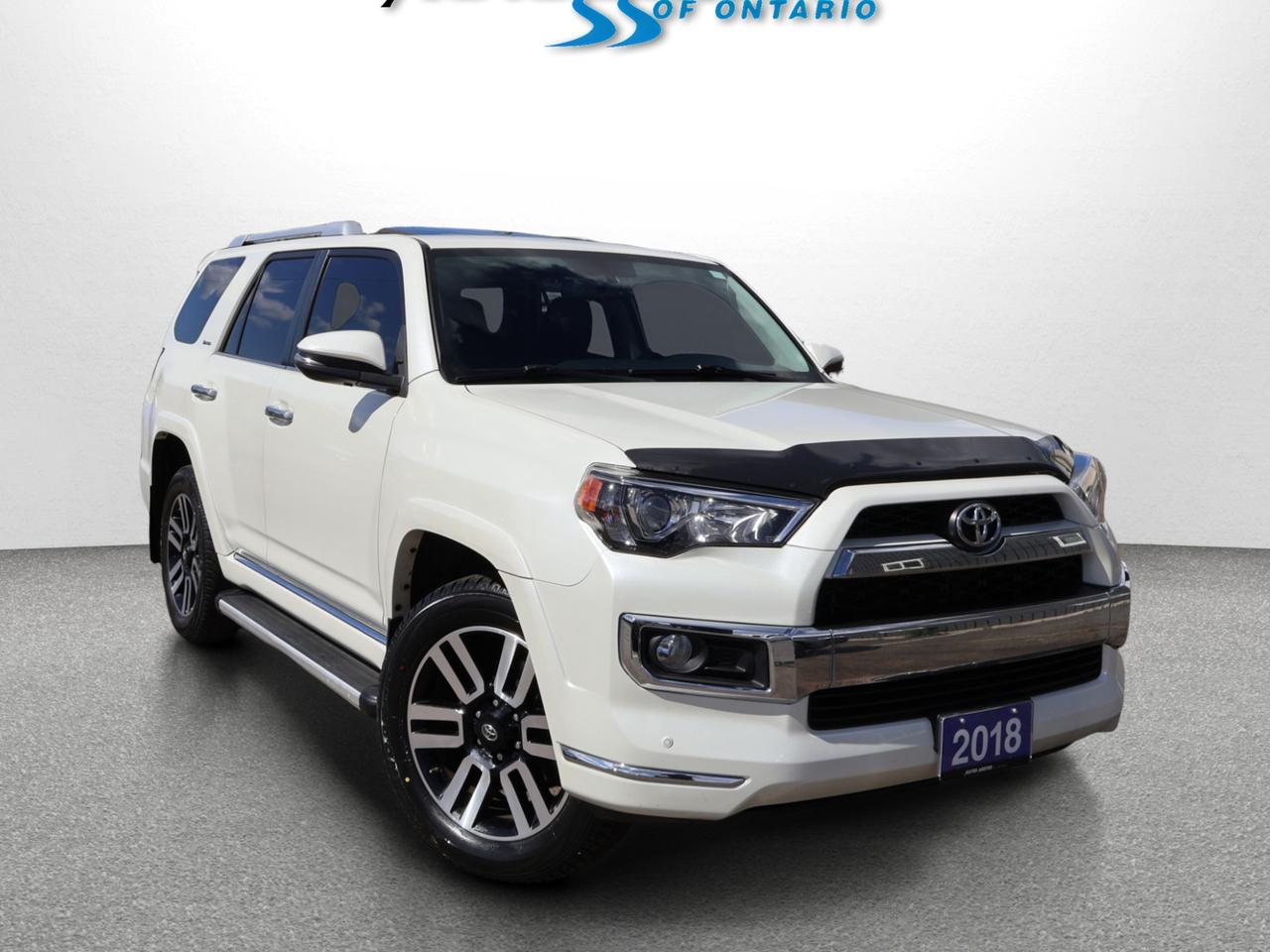 <p>*SAFETY INCLUDED*ACCIDENT FREE*LOCAL ONATRIO CAR*<span>7 PASSENGER*</span><span> </span><span>Limited Edition, Gorgeous Toyota 4-Runner inside out. 4X4 V6 4.0L Engine. the perfect blend of rugged reliability and premium comfort. Well maintained vehicle. White On Black Leather Interior, Loaded with Navigation System, Back up Camera, Heated & Cooling Ventilated Leather Seats, Front & Rear Parking Sensors, Power Windows, Locks, Mirrors, Bluetooth, Push to Start, Alloy Wheels, Sunroof, Fog Lights, Wood Interior, Duel Power Front Seats, Memory Driver Seat, and much more. </span></p><span>-------------------------------------------------</span><br><span>Financing options are available starting from 6.29% with $0 Down payment O.A.C.</span><br><span>-------------------------------------------------</span><br><span>SAFETY CERTIFICATION INCLUDED*** Vehicle comes with: Safety Certification, and Car Fax Report ALL INCLUDED!! At no extra cost to you!! Dont miss this opportunity to own a high-quality, pre-owned vehicle. </span><br><span>-------------------------------------------------</span><br><span>Additionally, our vehicles qualify for up to 4 years of extended warranty. Please speak to your sales representative for more information.</span><br><span>-------------------------------------------------</span><br><span>We are open Monday to Saturday from 10am - 6pm, Sundays Closed.</span><br><span>-------------------------------------------------</span><br><span>We also welcome trade-ins, with on-site buyers available to estimate your vehicle on the same day.</span><br><span>-------------------------------------------------</span><br><span>Visit us at 3219 Harvester Road, Burlington, L7N 3N8 or call us at Nine O Five-281-2255 for more information.</span><br><span>------------------------------------------------</span><br><p><span>Check our inventory at www automotoinc ca</span> </p>