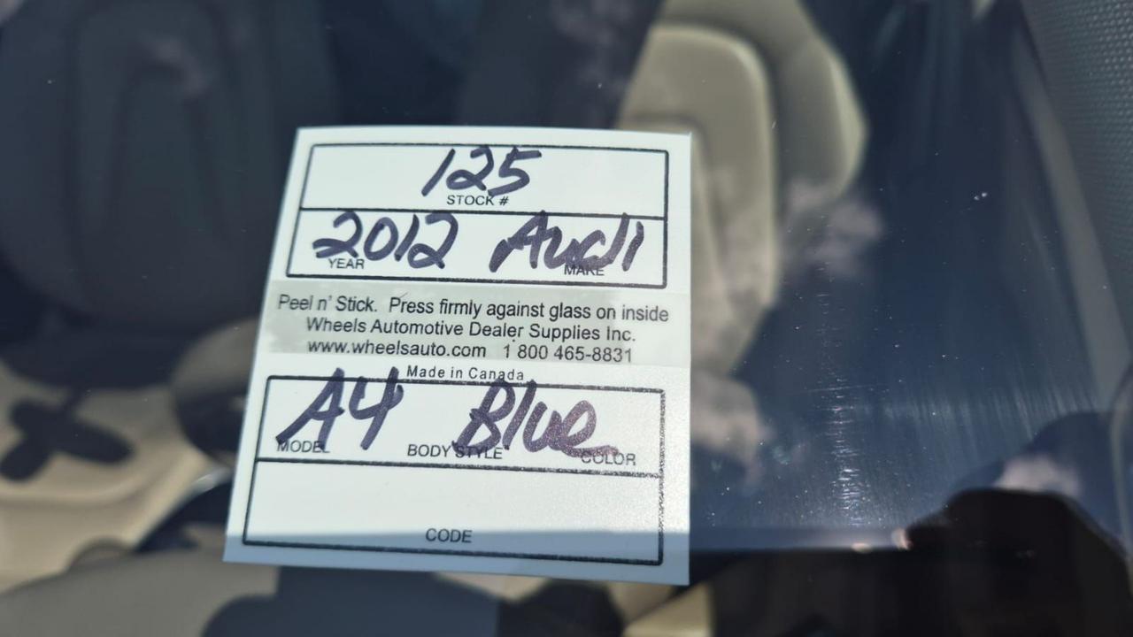 2012 Audi A4 2.0T PREMIUM, AWD, ONLY 82,000KMS, AUTO, CERTIFIED Photo