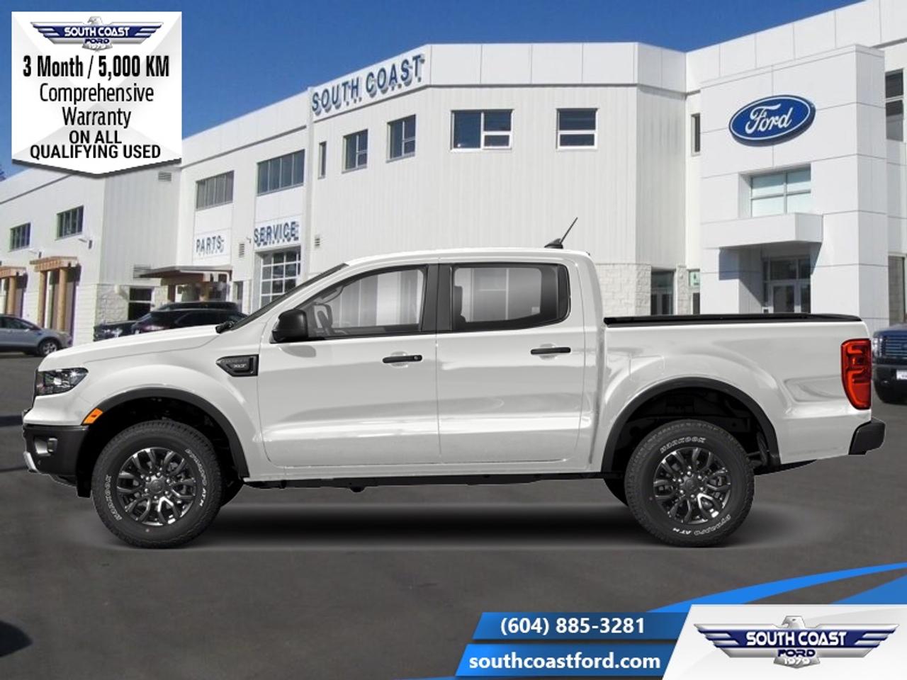 <b>Navigation,  Sync 3,  SiriusXM, FX4 Off-Road Package, Off-Road Tuned Suspension!</b><br> <br> <p style=color:Blue;><b>Upgrade your ride at South Coast Ford with peace of mind! Our used vehicles come with a minimum of 5,000 km and 3 months of Comprehensive Vehicle Warranty. Drive with confidence knowing your investment is protected.</b></p><br> <br> Compare at $29860 - Our Price is just $28990! <br> <br>Powerful, refined and ultimately economical, this Ford Ranger ready to get the job done right. This 2021 Ford Ranger is fresh on our lot in Sechelt.<br> <br>With astounding capability for its size, along with a refined and well thought out interior, this Ford Ranger is exactly what you have been looking for. Efficient, yet powerful and with a ton of helpful features, this amazing midsize truck is perfect for the urban worksite, while the plush interior and off-road capability make sure your weekend getaway is as far away as possible. In this Ford Ranger, the only thing that feels midsized is the footprint.<br> <br>This Crew Cab 4X4 pickup has 118,381 km. Its Oxford White in colour. It has a 10 Speed Automatic transmission and is powered by a 270HP 2.3L 4 Cylinder Engine. <br> <br> Our Rangers trim level is XLT. Stepping up to this Ranger XLT is a great choice as it comes very well equipped with features like stylish aluminum wheels, body coloured exterior trim, a smart device remote engine start, Ford Co-Pilot360 featuring blind spot detection, pre-collision assist with automatic emergency braking, lane keep assist, front and rear parking assist, towing equipment with trailer sway control and dynamic hitch assist with a rear view camera! Additional features include SYNC 3 with an 8 inch touchscreen paired with Apple CarPlay and Android Auto, a rear step bumper, fully automatic headlamps, 2 front tow hooks, cross traffic alert, FordPass Connect 4G LTE, wireless streaming audio with 6 powerful speakers, cruise control and much more. This vehicle has been upgraded with the following features: Navigation, Sync 3, SiriusXM, FX4 Off-Road Package, Off-Road Tuned Suspension, Reverse Sensing System, Remote Engine Start.<br> To view the original window sticker for this vehicle view this <a href=http://www.windowsticker.forddirect.com/windowsticker.pdf?vin=1FTER4FH8MLD50268 target=_blank>http://www.windowsticker.forddirect.com/windowsticker.pdf?vin=1FTER4FH8MLD50268</a>. <br/><br> <br>To apply right now for financing use this link: <a href=https://www.southcoastford.com/financing/ target=_blank>https://www.southcoastford.com/financing/</a><br> <br/>Buy this vehicle now for the lowest bi-weekly payment of <b>$238.77</b> with $0 down for 84 months @ 7.99% APR O.A.C. (All rates are OAC. Check with our team for rate specials on new and used vehicles. Banks will have financed minimum amounts for certain rates. / Total Obligation of $39894 ). See dealer for details. <br><br>Call South Coast Ford Sales or come visit us in person. Were convenient to Sechelt, BC and located at 5606 Wharf Avenue. and look forward to helping you with your automotive needs.<br><br> Come by and check out our fleet of 30+ used cars and trucks and 90+ new cars and trucks for sale in Sechelt.  o~o