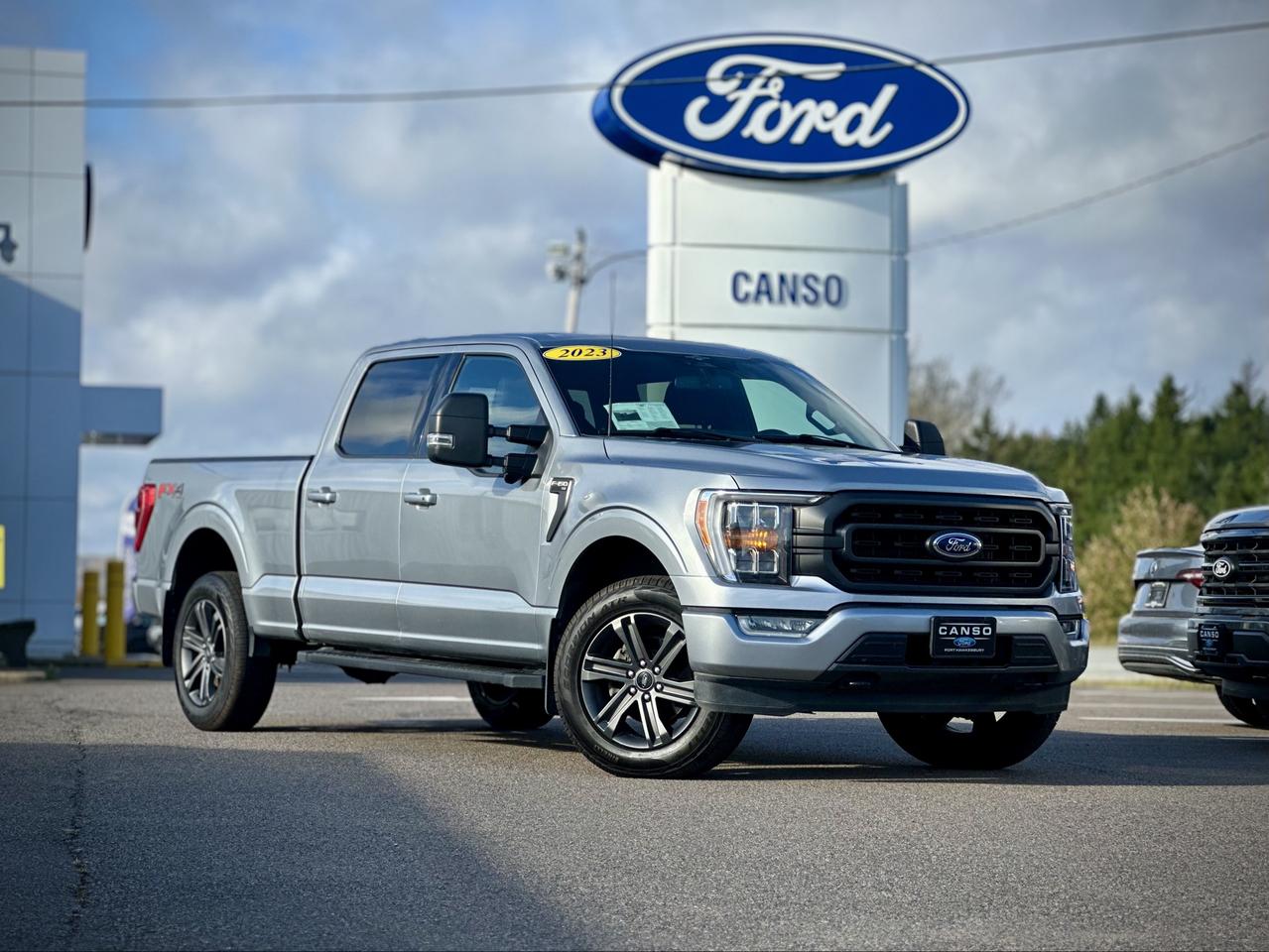 Silver 2023 Ford F-150 Pickup Truck Four-Wheel Drive Automatic