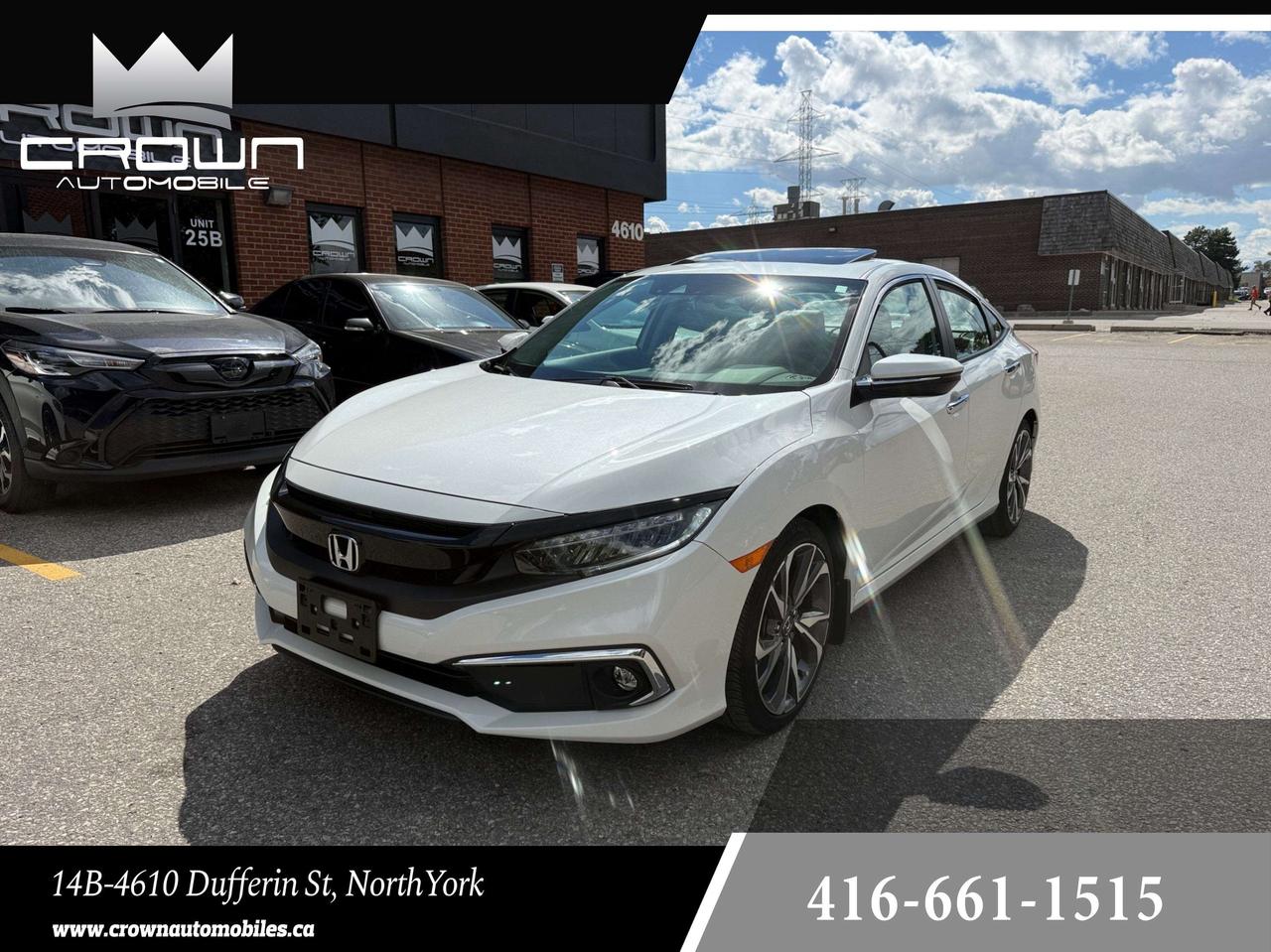 2019 Honda Civic Touring CVT, LEATHER SEATS, NAV, SUNROOF Photo