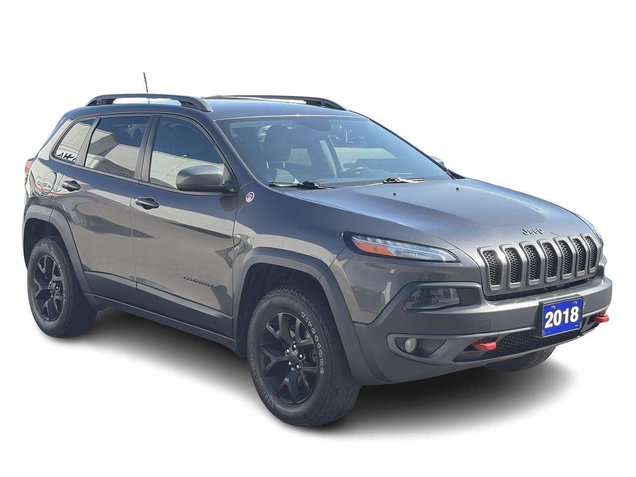 2018 Jeep Cherokee 4x4 Trailhawk PANORAMIC SUNROOF   HEATED LEATHER Photo