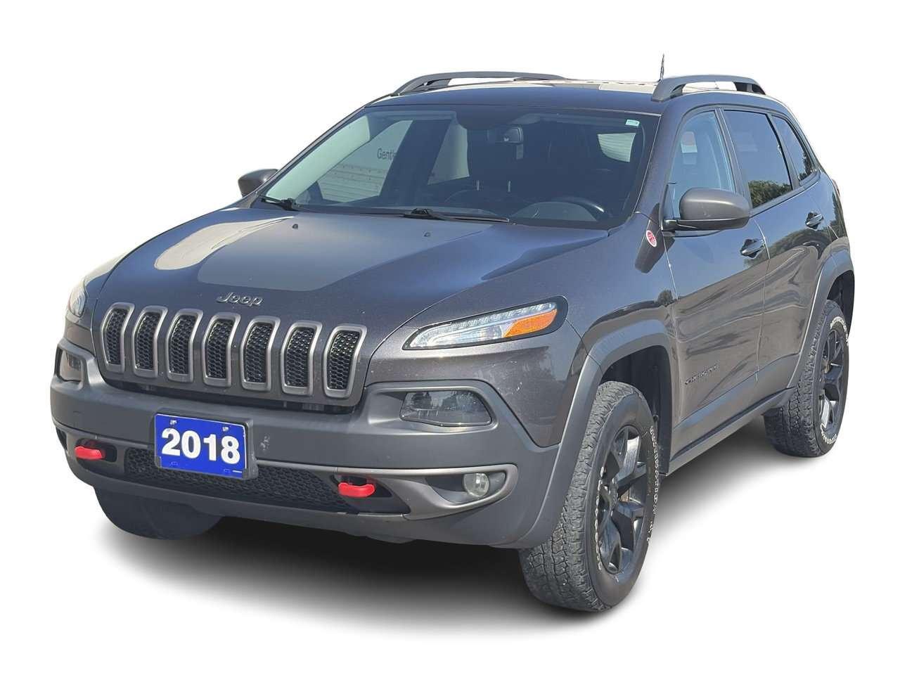2018 Jeep Cherokee 4x4 Trailhawk PANORAMIC SUNROOF   HEATED LEATHER Photo