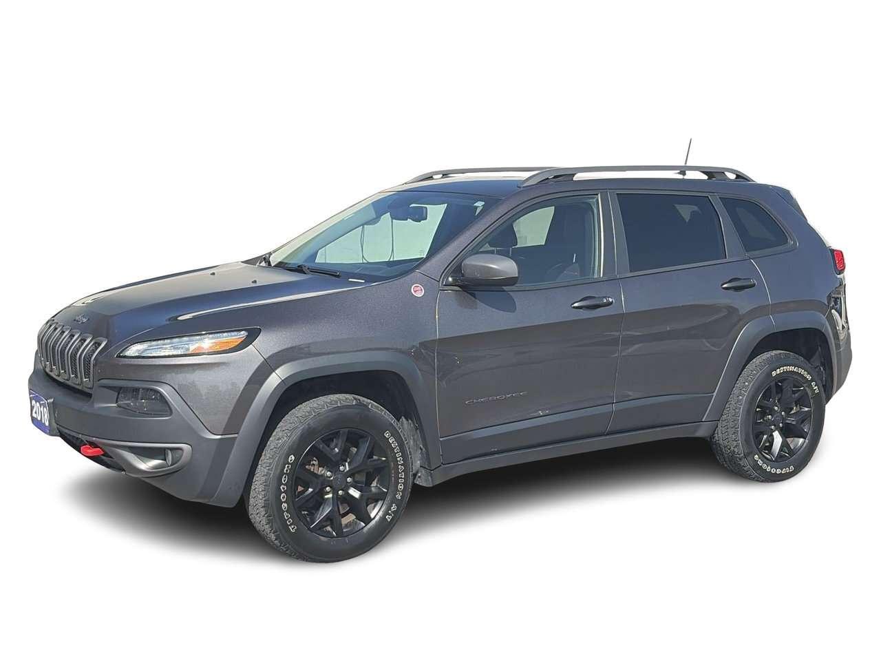 2018 Jeep Cherokee 4x4 Trailhawk PANORAMIC SUNROOF   HEATED LEATHER Photo