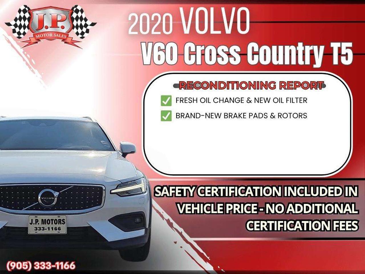 2020 Volvo V60 Cross Country T5 Apple CarPlay & Android Auto • Power Sunroof • Built-In Wi-Fi Hotspot • Heated Front Seats • Power Driver Seat • Lane Photo