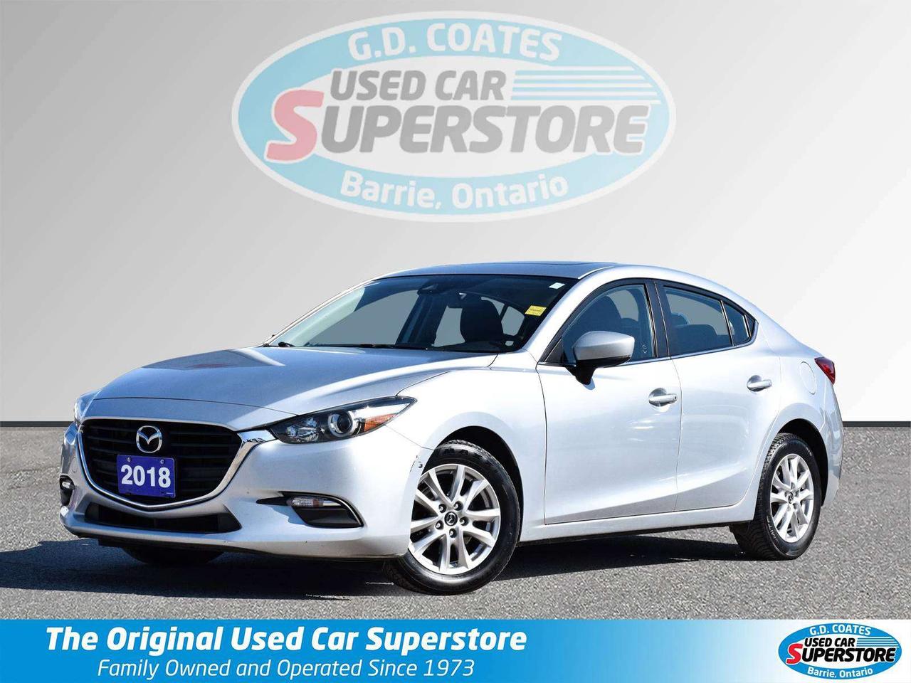 2018 Mazda 3 GS ~Nav ~Heated Seats + Wheel ~Sunroof ~Bluetooth Photo1