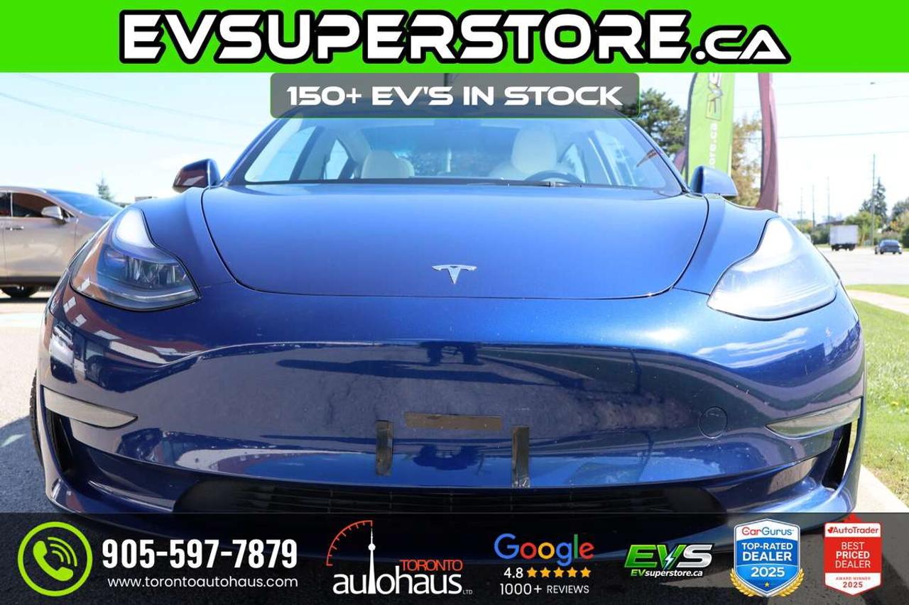 2023 Tesla Model 3 WHITE INT I OVER 150 EV'S I EVSUPERSTORE.CA Photo
