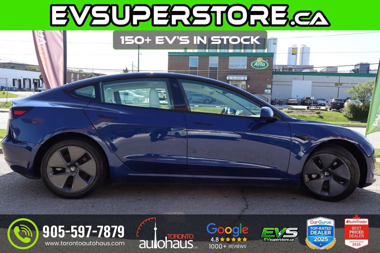 2023 Tesla Model 3 WHITE INT I OVER 150 EV'S I EVSUPERSTORE.CA Photo