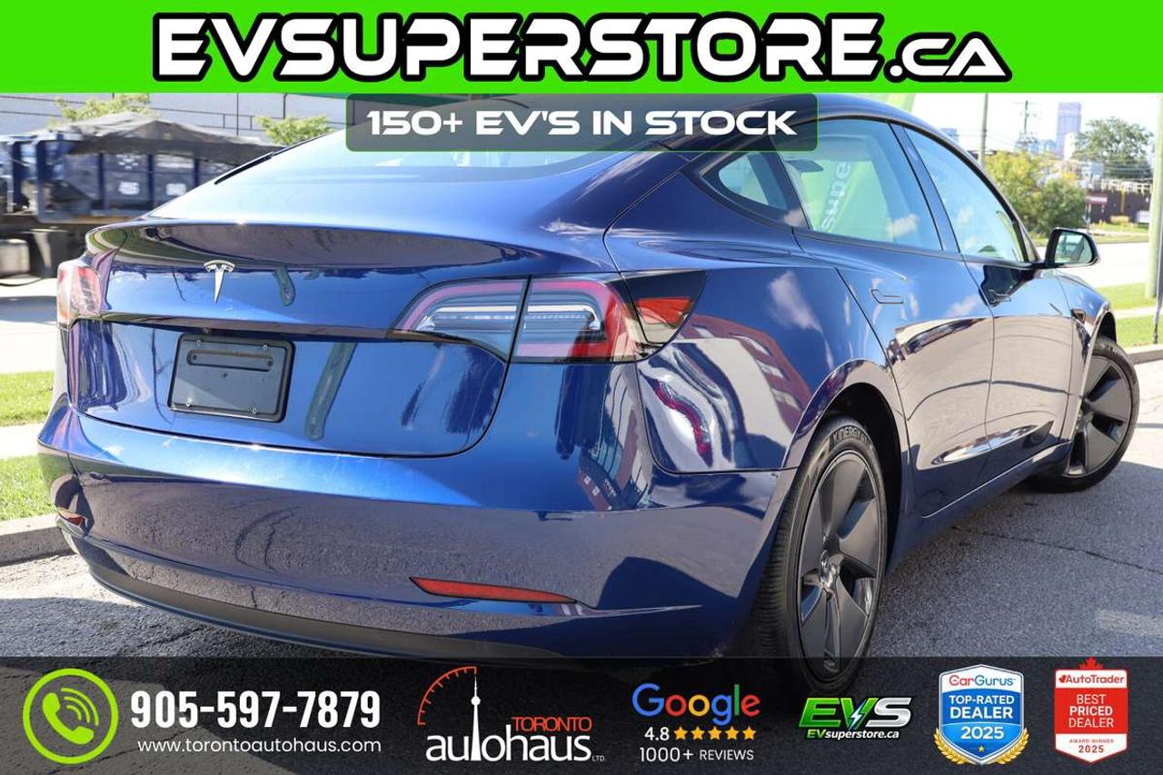 2023 Tesla Model 3 WHITE INT I OVER 150 EV'S I EVSUPERSTORE.CA Photo