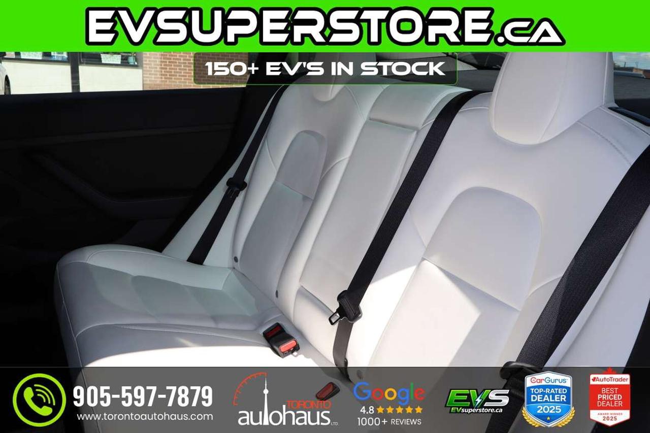 2023 Tesla Model 3 WHITE INT I OVER 150 EV'S I EVSUPERSTORE.CA Photo