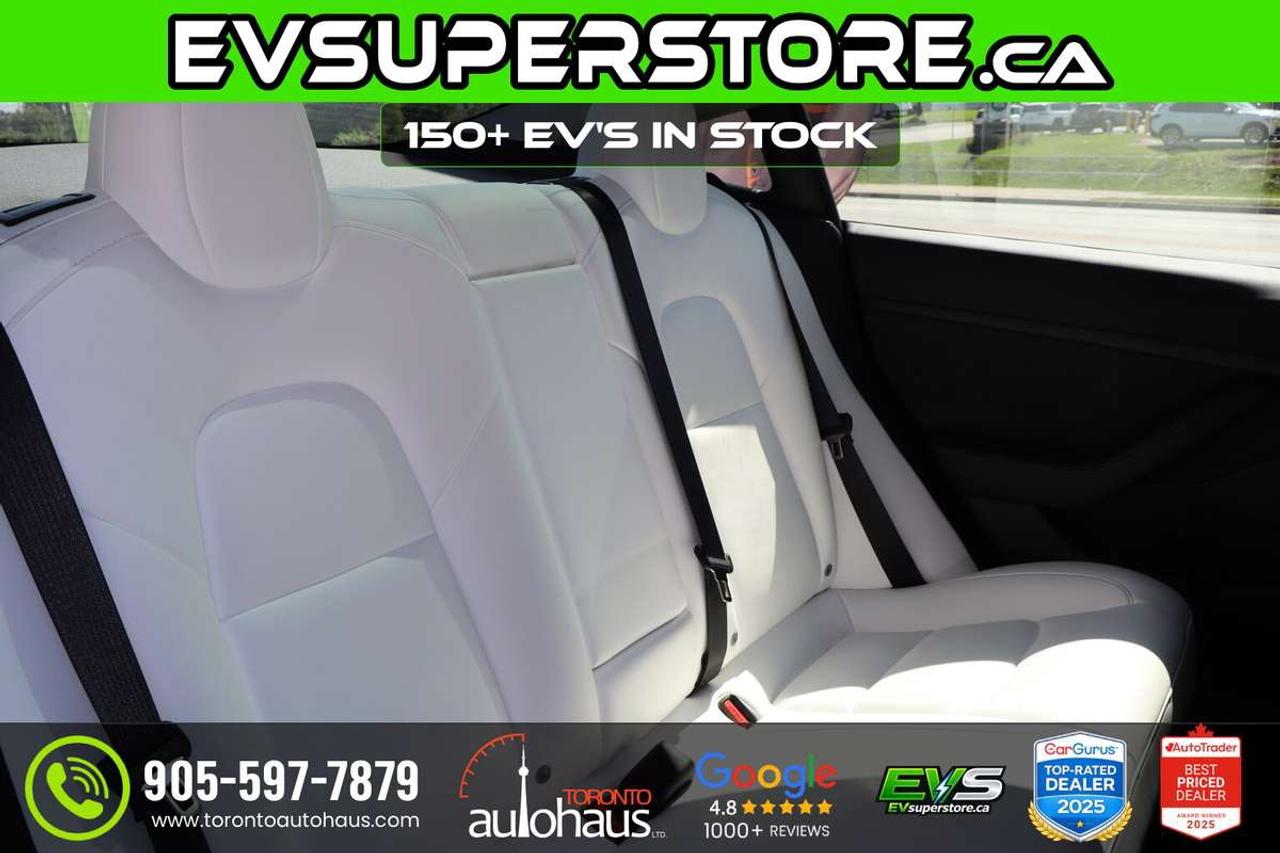 2023 Tesla Model 3 WHITE INT I OVER 150 EV'S I EVSUPERSTORE.CA Photo