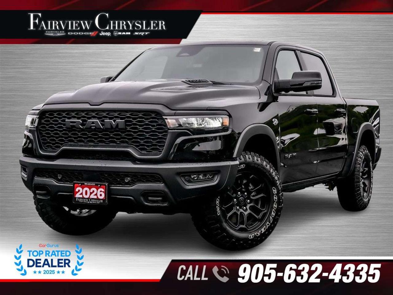 2026 RAM 1500 Rebel 4x4 Crew Cab 5'7 Box 5.7 L HEMI   PANO ROOF   LEATHER   NAVI   LEVEL 2   HARMAN/KARDON   CARPLAY Photo0
