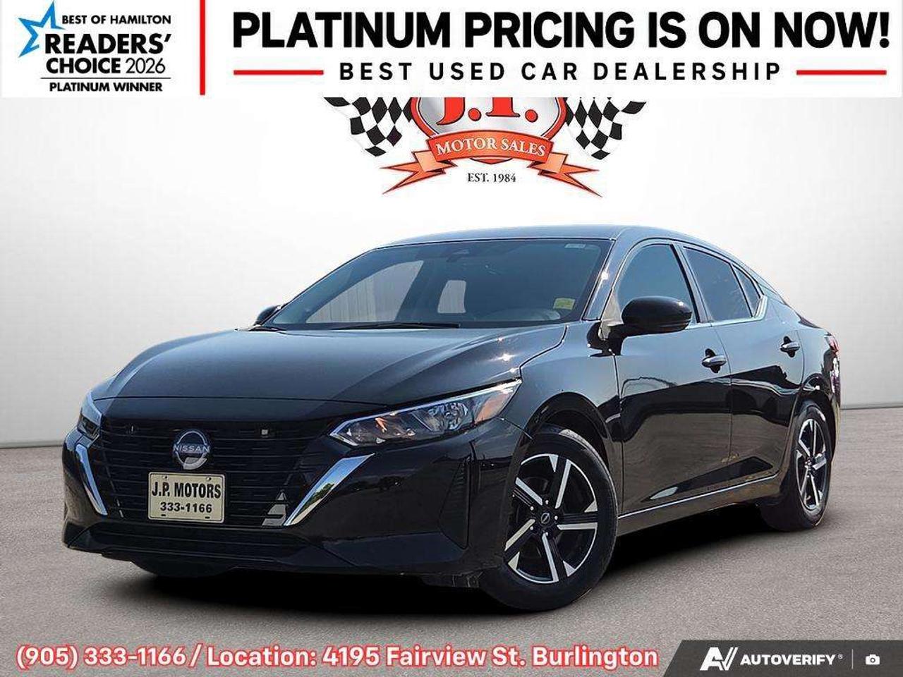 2024 Nissan Sentra SV Apple CarPlay & Android Auto • Remote Start System • Heated Front Seats • Rear Parking Sensors • Lane Assist • SiriusX Photo0