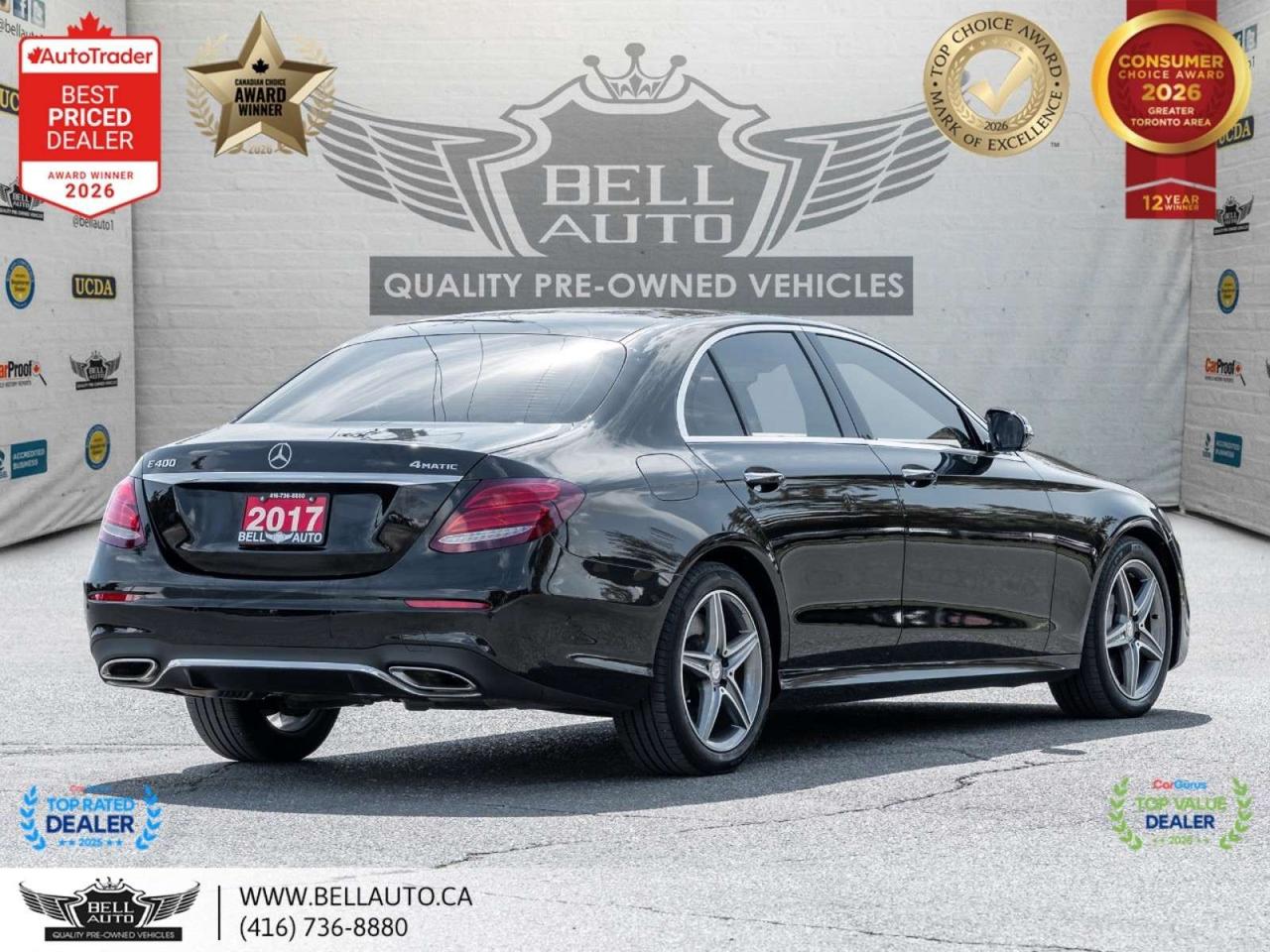 2017 Mercedes-Benz E-Class E400   AMGPKG   NAVI   360CAM   PANO   BRMSTR   NOACCIDENT Photo