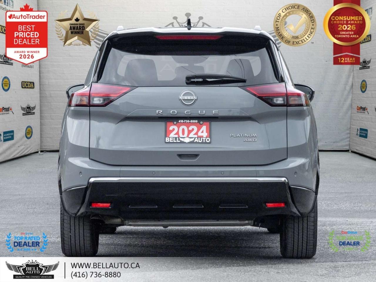 2024 Nissan Rogue Platinum   NAVI   360CAM   PANO   HUD   BOSE   WRLSCHRGR   NOACCIDENT Photo