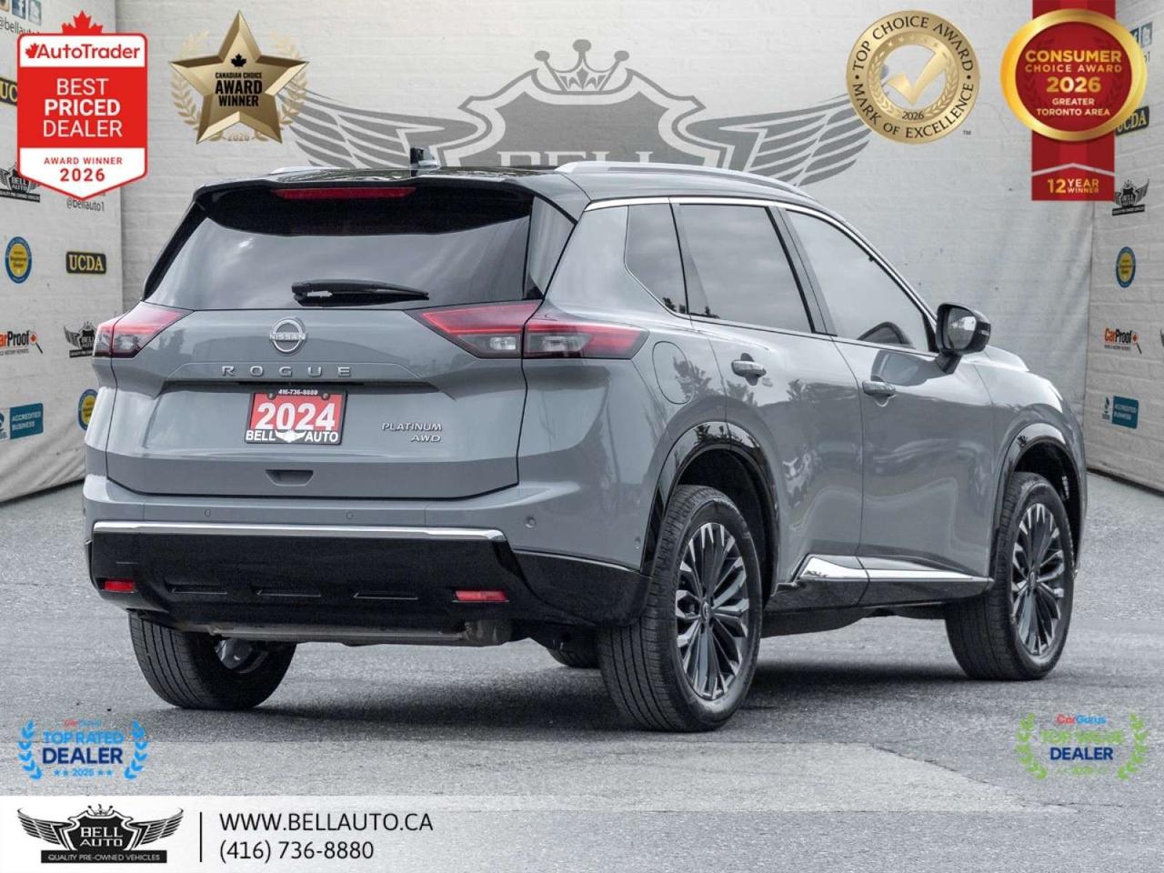 2024 Nissan Rogue Platinum   NAVI   360CAM   PANO   HUD   BOSE   WRLSCHRGR   NOACCIDENT Photo