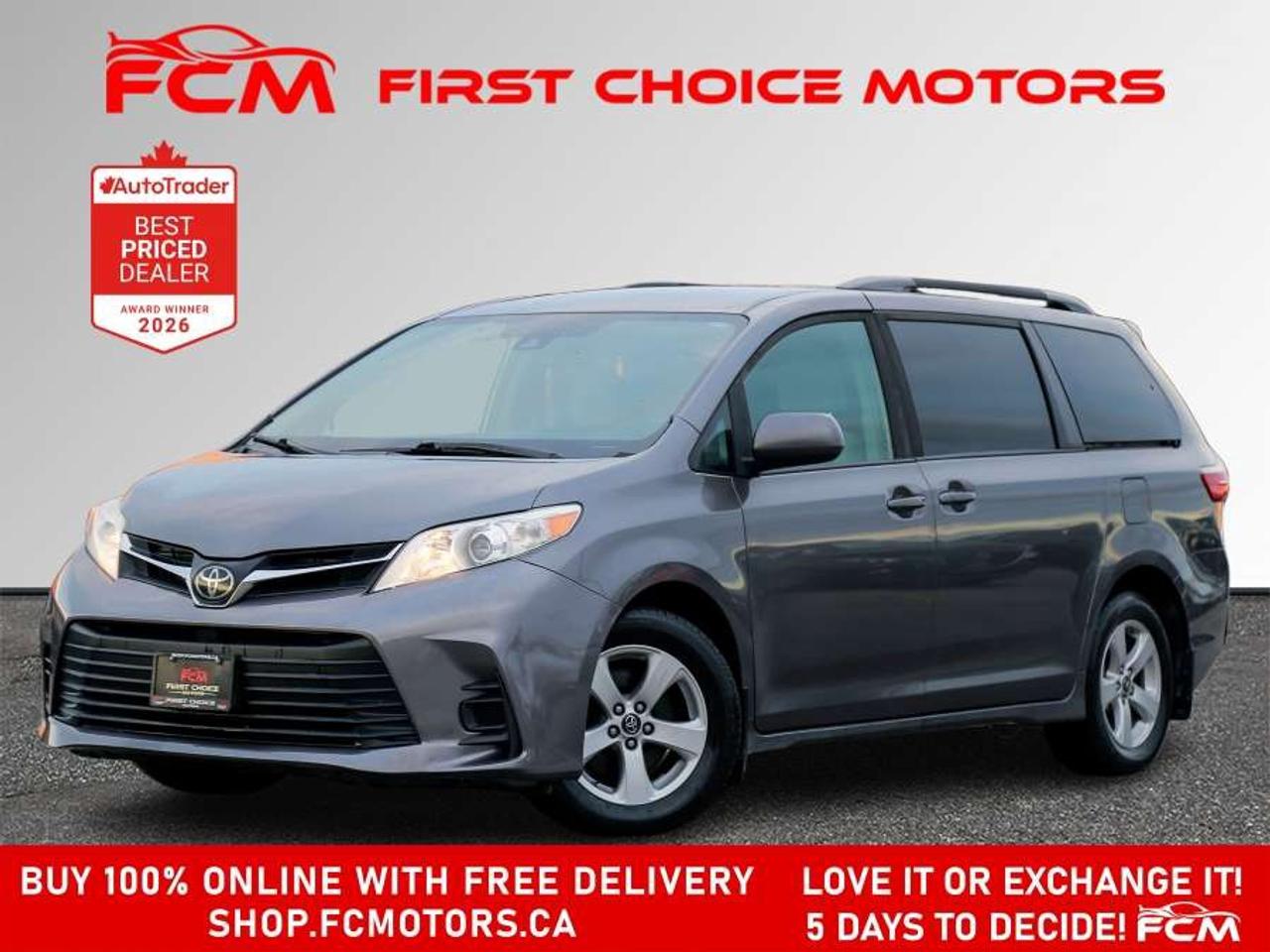 2020 Toyota Sienna LE   8 PASSENGER   FULLY CERTIFIED WITH WARRANTY Photo0