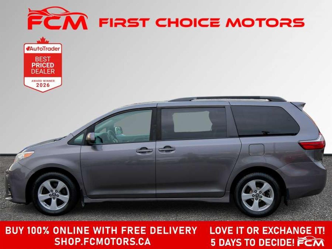 2020 Toyota Sienna LE   8 PASSENGER   FULLY CERTIFIED WITH WARRANTY Photo2