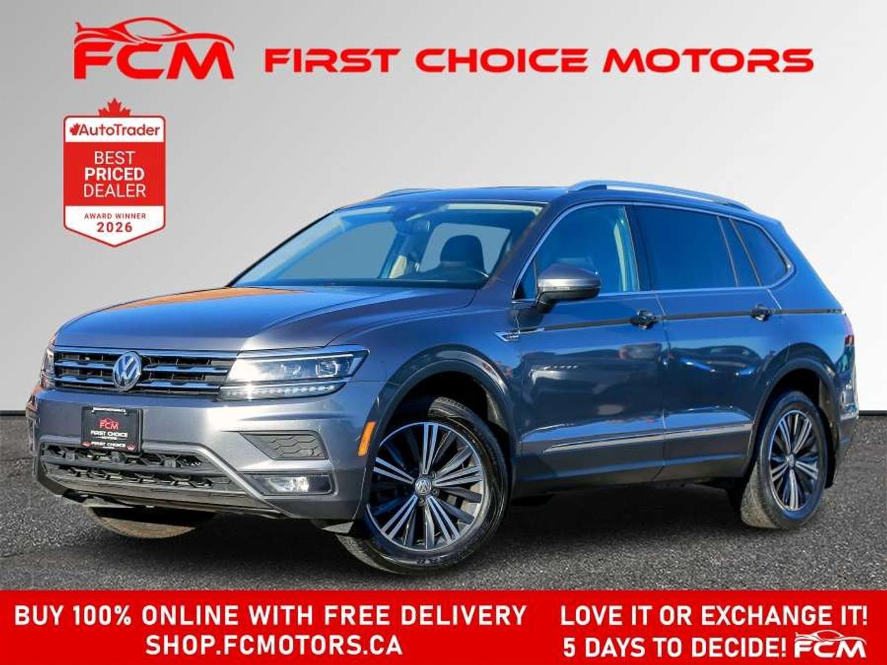 2018 Volkswagen Tiguan HIGHLINE 4MOTION   FULLY CERTIFIED WITH WARRANTY Photo0