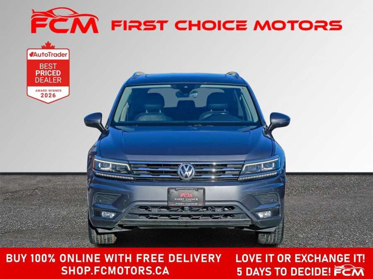 2018 Volkswagen Tiguan HIGHLINE 4MOTION   FULLY CERTIFIED WITH WARRANTY Photo