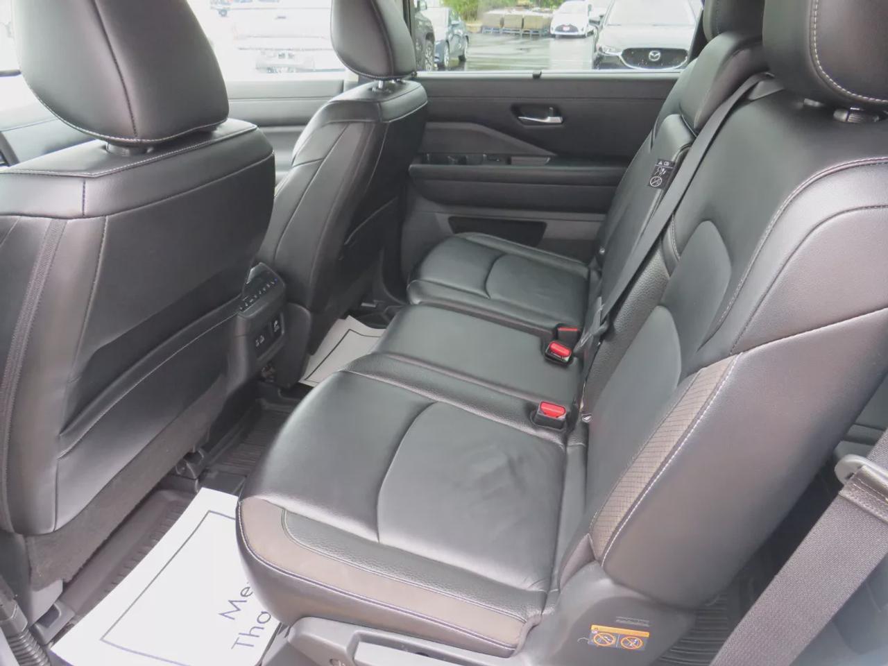 2024 Nissan Pathfinder SL | 4WD | 8 Passenger | Automatic | Alloy Wheels | Panoramic Moonroof | Leather Seats | Heated Front Seats | Heated Steering Wheel | Tri-Zone Climate Control | Touchscreen Display | Wireless Apple CarPlay & Android Auto | Wireless Charging | Bluetooth |  Photo