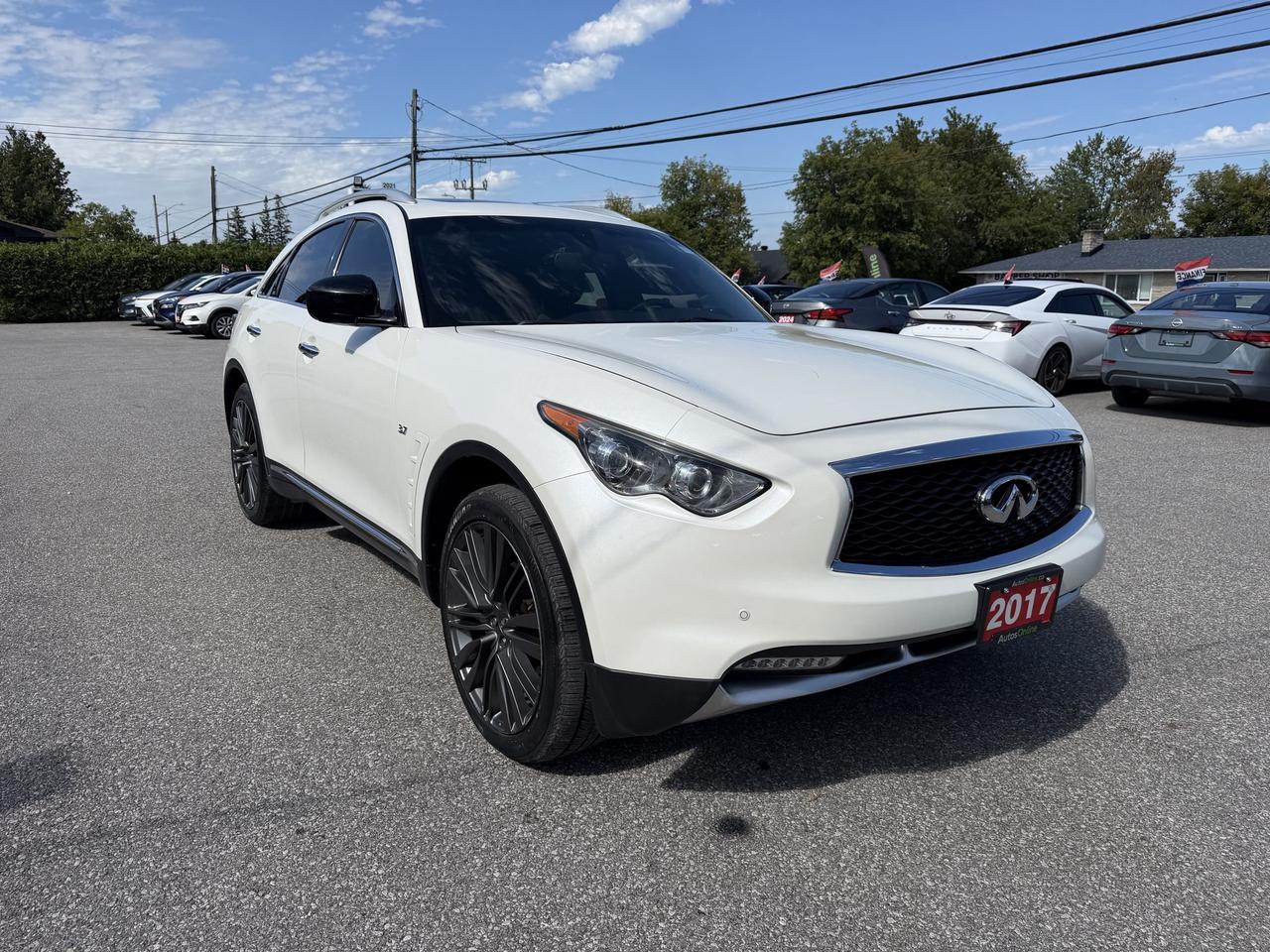 2017 Infiniti QX70 LIMITED-NAV-SUNROOF-DRIVE ASSIST-HEATED AC LEATHER SEATS Photo