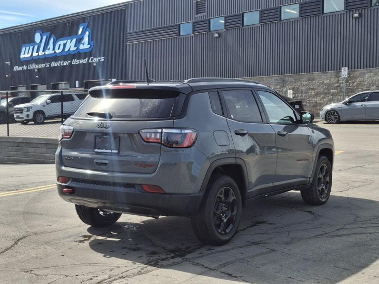 2023 Jeep Compass Trailhawk 4X4 | Leather/Cloth Split | Htd Wheel + Seats | Power Liftgate | Carplay + Android & More! Photo