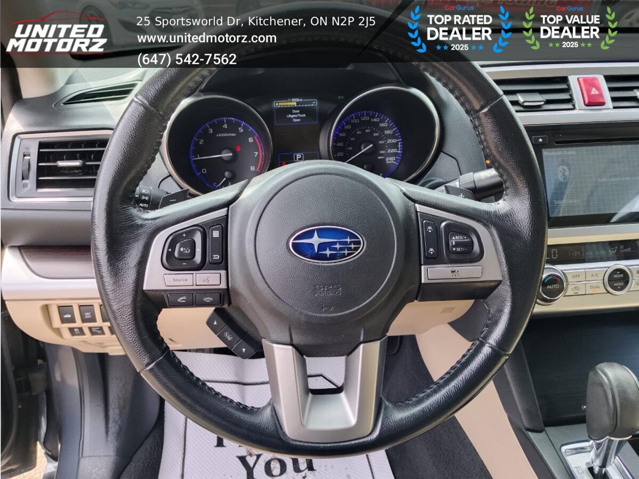 2015 Subaru Legacy CVT w/Limited & Tech Pkg AWD 2.5L~CERTIFIED~ Photo
