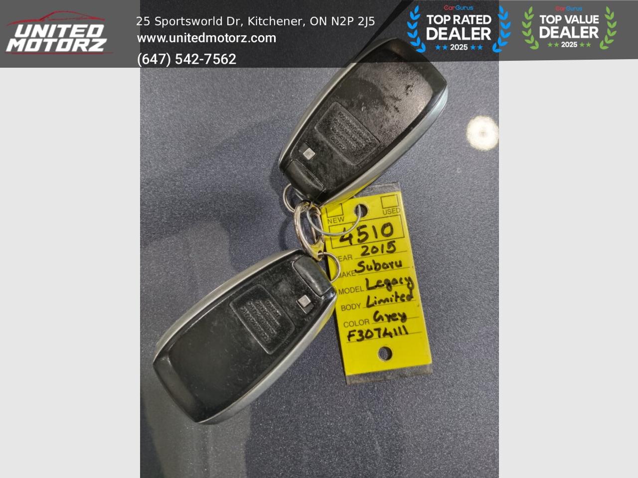 2015 Subaru Legacy CVT w/Limited & Tech Pkg AWD 2.5L~CERTIFIED~ Photo