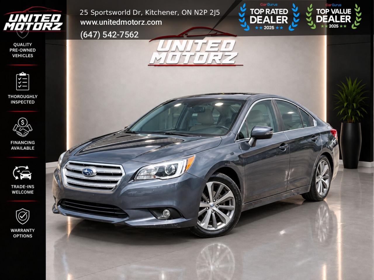 2015 Subaru Legacy CVT w/Limited & Tech Pkg AWD 2.5L~CERTIFIED~ Photo