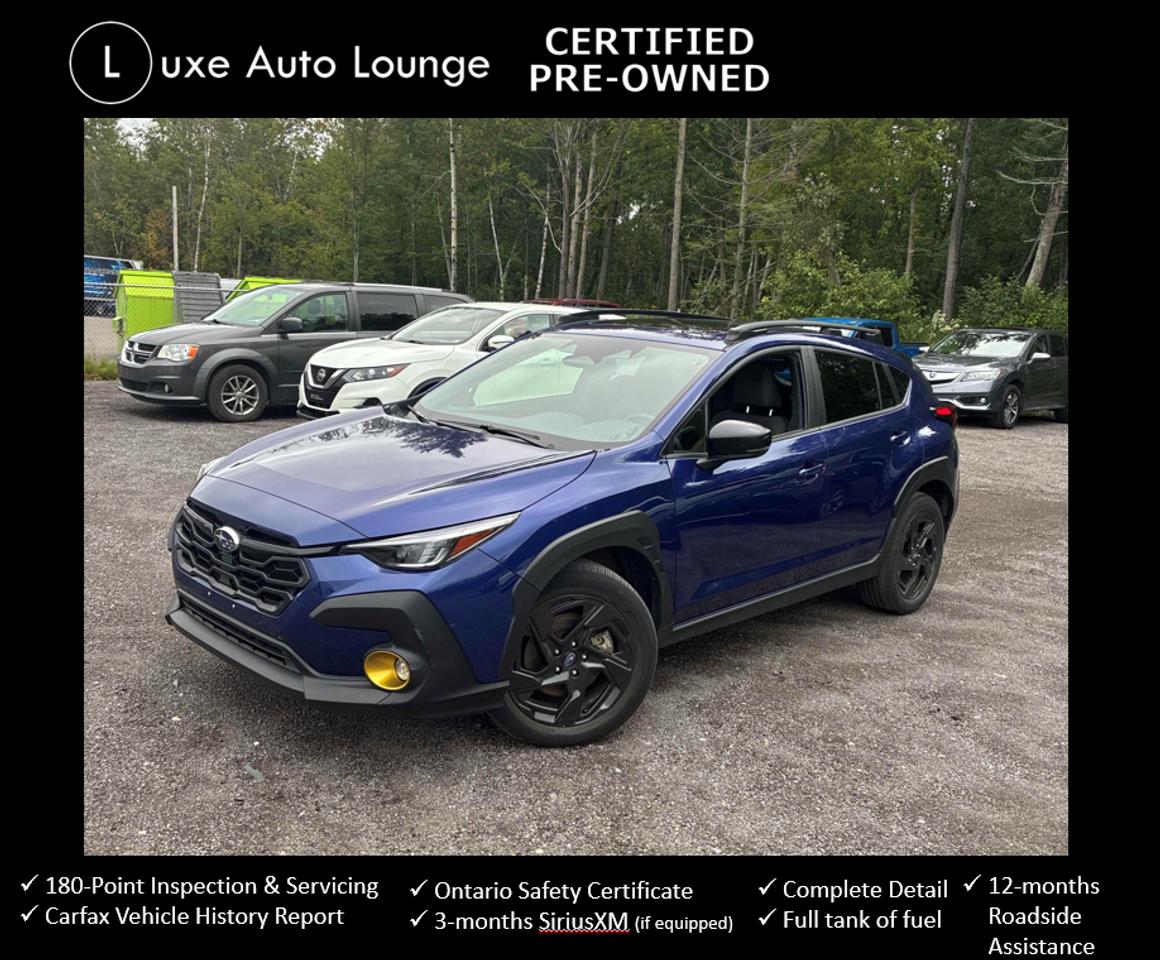 2024 Subaru Crosstrek Onyx - AWD, LOW KM'S, NAVIGATION, & MORE!! Photo