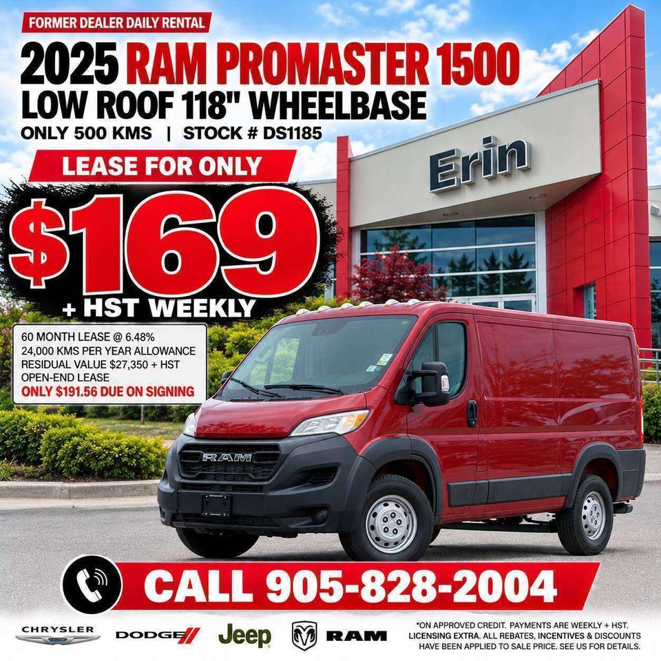 2025 RAM ProMaster Tradesman 1500 Low Roof 118  WB w-Pass Seat Photo0