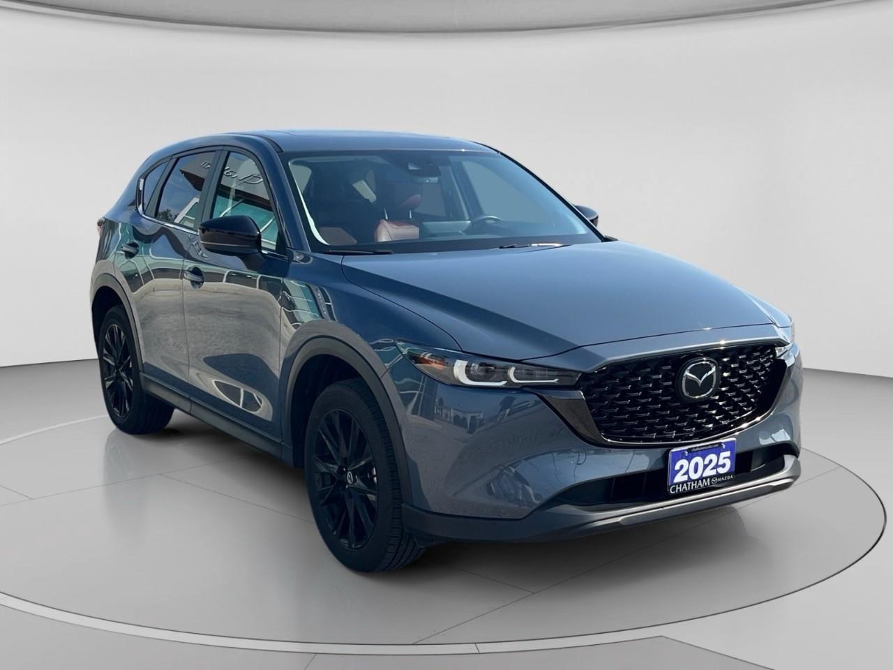 2025 Mazda CX-5 Kuro Rear Cross Traffic Alert | Bold Red Leatherette Interior | One Owner Photo