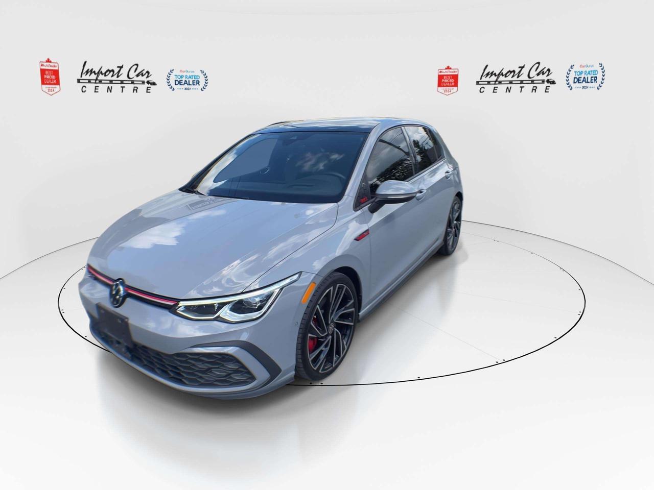 2024 Volkswagen Golf GTI Performance PERFORMANCE, RAIL TO RAIL ROOF, HEADS UP, HARMAN KARDON, NAVI, LEATHER, PANO. ROOF, BLIS, HTD. & VEN Photo