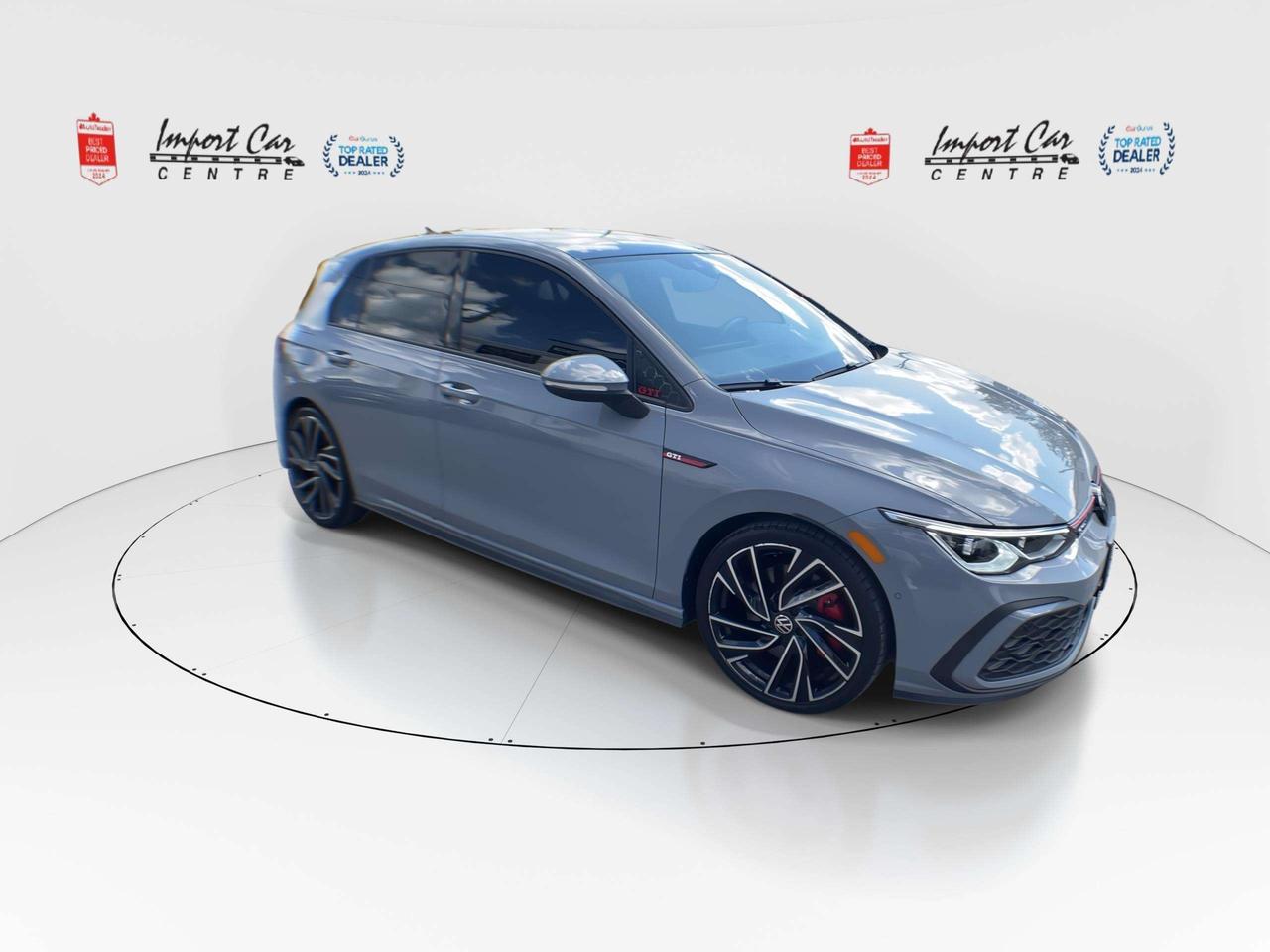 2024 Volkswagen Golf GTI Performance PERFORMANCE, RAIL TO RAIL ROOF, HEADS UP, HARMAN KARDON, NAVI, LEATHER, PANO. ROOF, BLIS, HTD. & VEN Photo