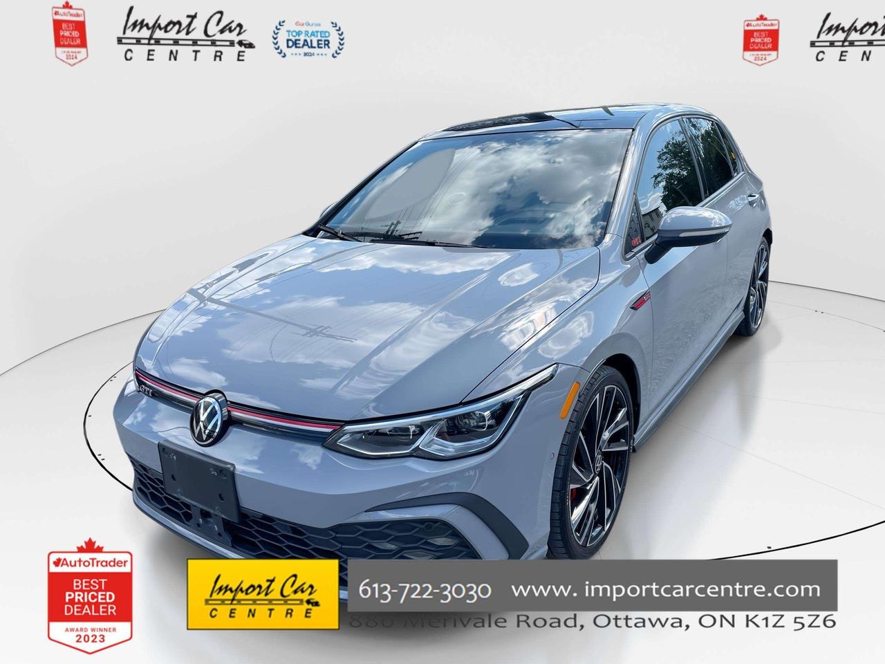 2024 Volkswagen Golf GTI Performance PERFORMANCE, RAIL TO RAIL ROOF, HEADS UP, HARMAN KARDON, NAVI, LEATHER, PANO. ROOF, BLIS, HTD. & VEN Photo