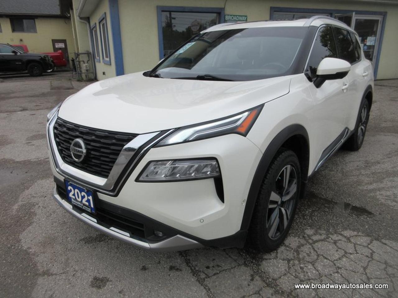 2021 Nissan Rogue ALL-WHEEL DRIVE PLATINUM-PACKAGE 5 PASSENGER 2.5L - DOHC.. NAVIGATION.. PANORAMIC SUNROOF.. LEATHER.. HEATED SEATS & WHEEL.. POWER TAILGATE..
