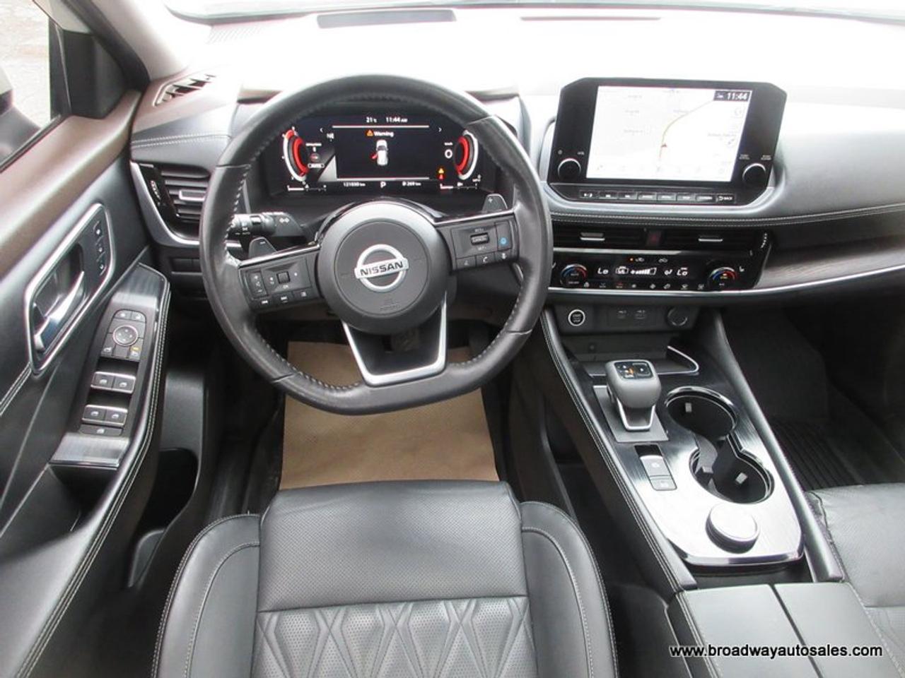 2021 Nissan Rogue ALL-WHEEL DRIVE PLATINUM-PACKAGE 5 PASSENGER 2.5L - DOHC.. NAVIGATION.. PANORAMIC SUNROOF.. LEATHER.. HEATED SEATS & WHEEL.. POWER TAILGATE.. Photo