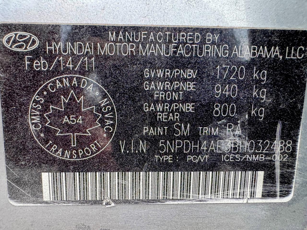 2011 Hyundai Elantra GLS Photo