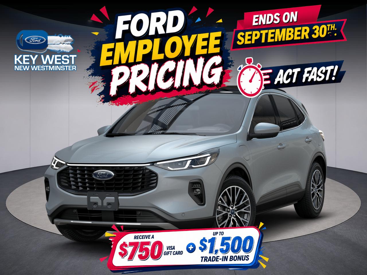 Space Silver Metallic 2025 Ford Escape Hybrid Plug-in SUV / Crossover Front-Wheel Drive Continuously Variable Transmission