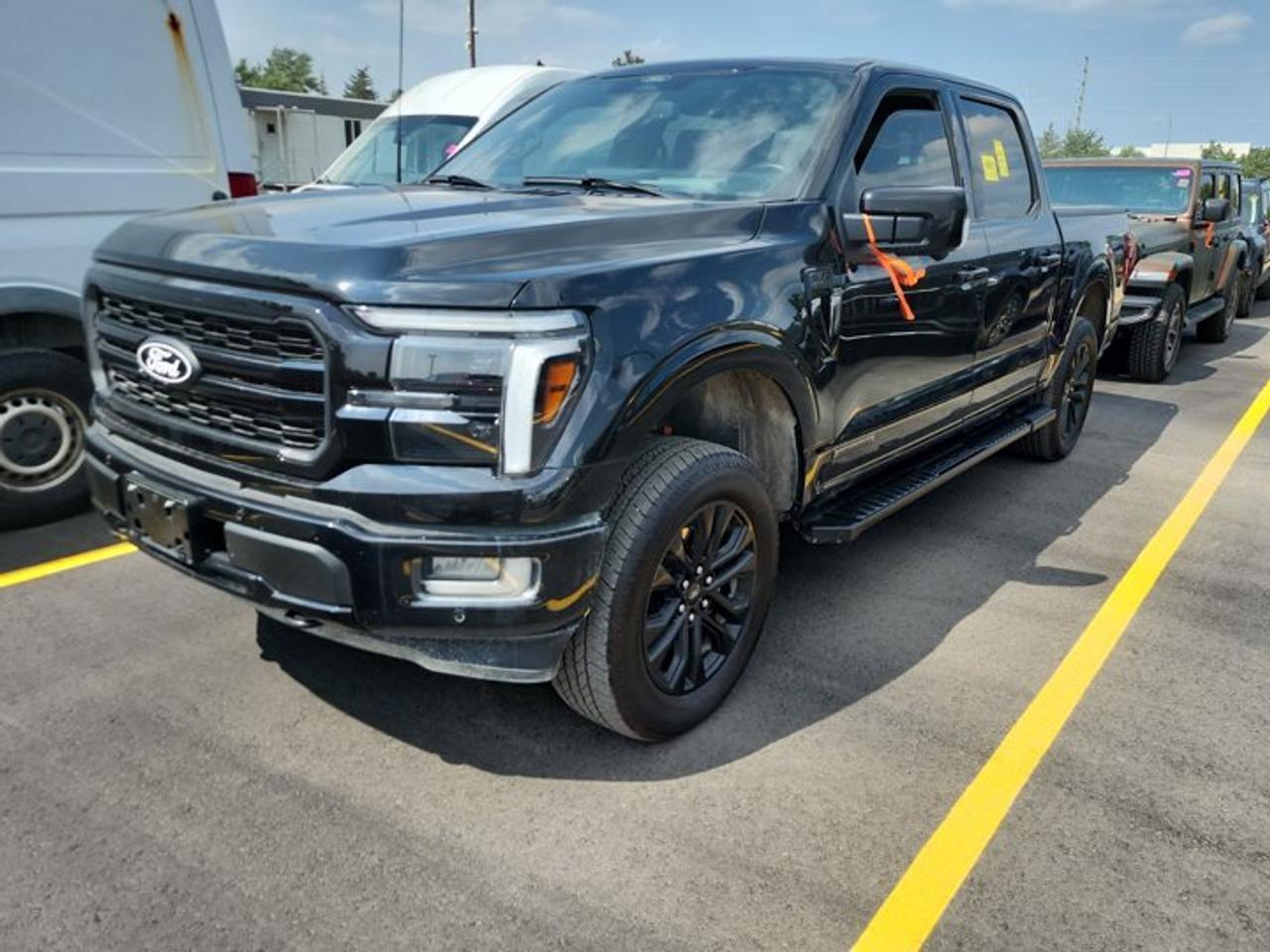 2024 Ford F-150 Lariat Crew 4X4 | 3.5L Hybrid | 502A | HUD | Leather | Sunroof | Nav | Black Pkg | and More ! Photo0