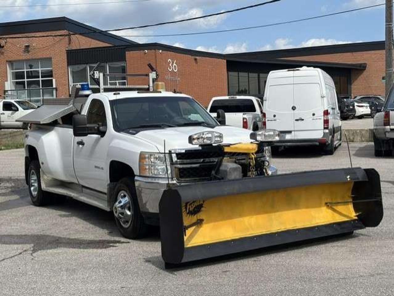 2011 Chevrolet Silverado 3500 LT 4X4 6.6L DURAMAX DIESEL FISHER SNOW PLOW-SALTER Photo