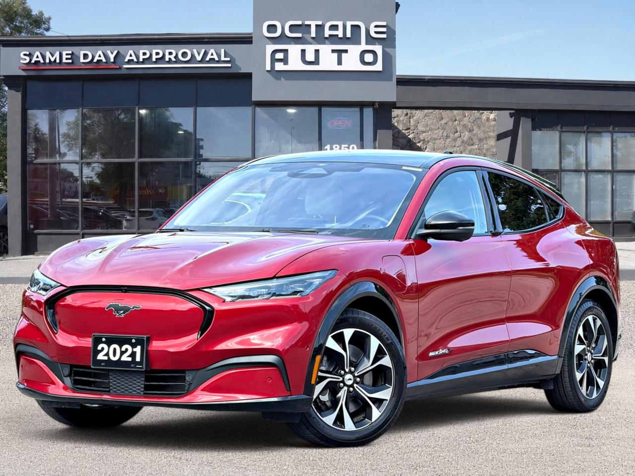 Red 2021 Ford Mustang Mach-E SUV / Crossover All-Wheel Drive Automatic