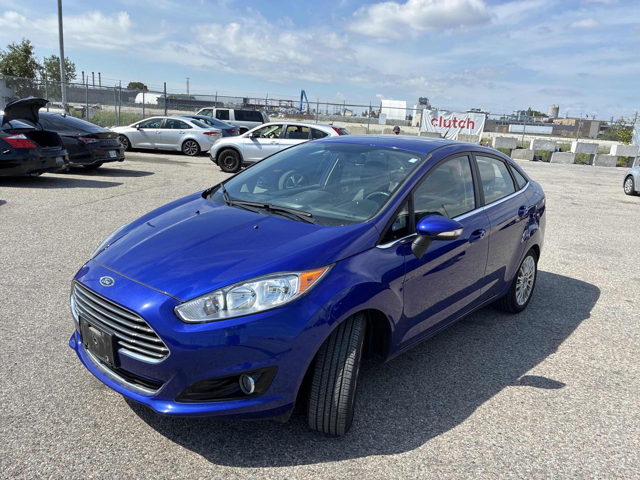 Blue 2014 Ford Fiesta Sedan Front-Wheel Drive Automatic