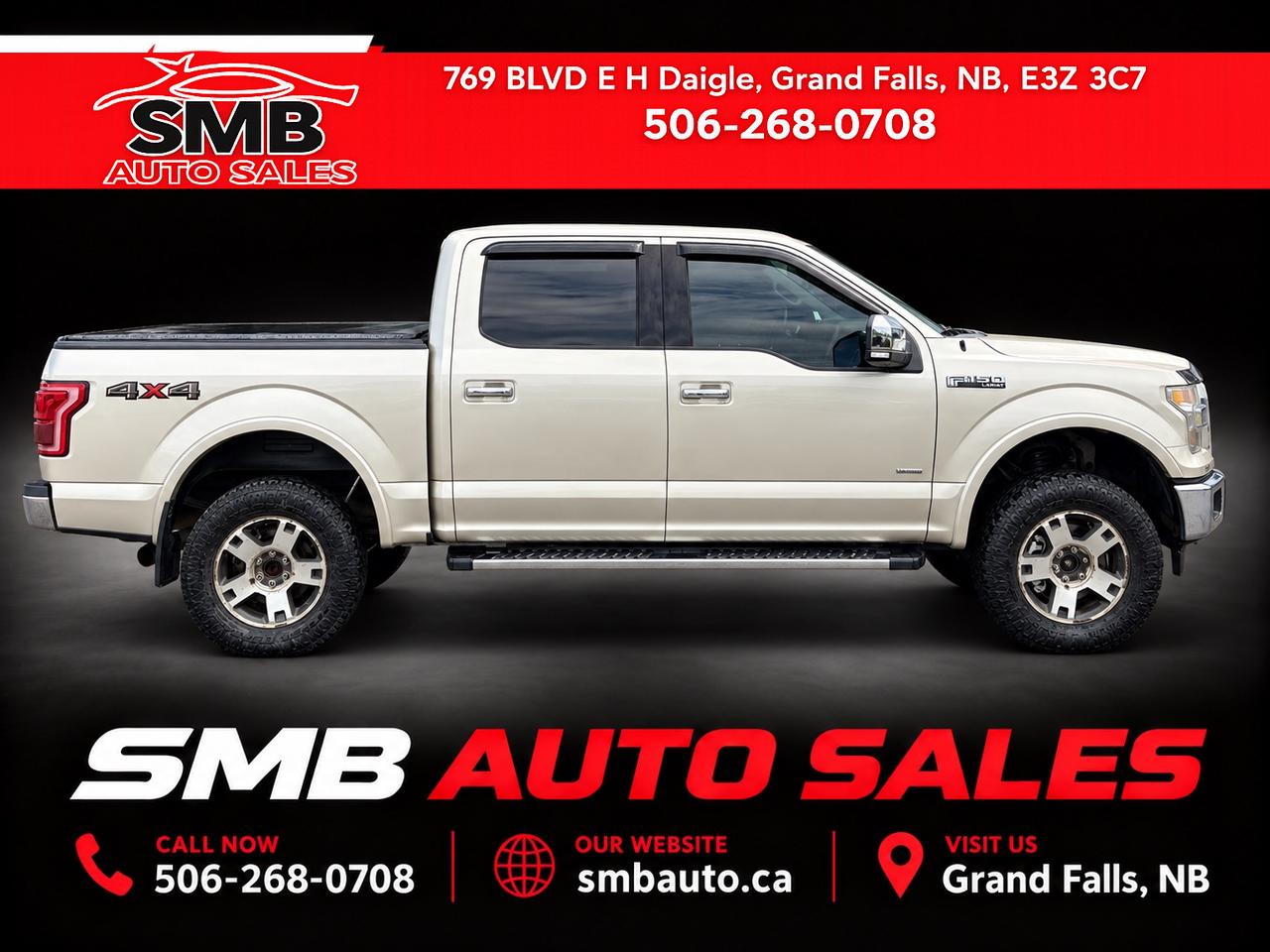 Brown (Beige) 2017 Ford F-150 Pickup Truck Four-Wheel Drive Automatic