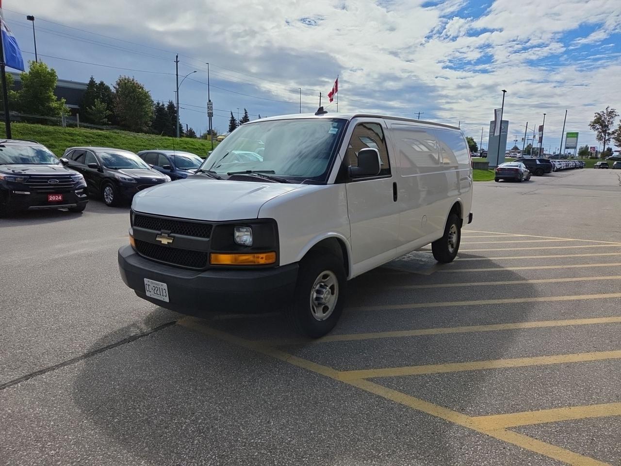 White 2016 Chevrolet Express Cargo Van Rear-Wheel Drive Automatic