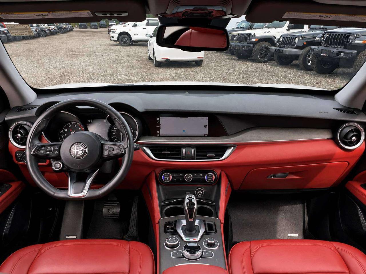 2021 Alfa Romeo Stelvio Ti Nero Edizione | Red Leather | Panoroof | AWD Photo