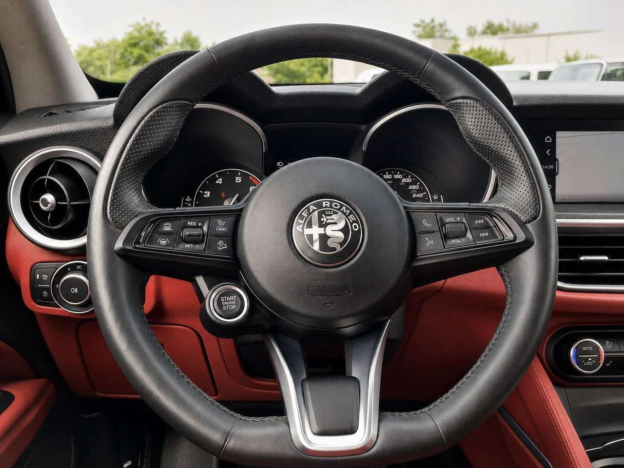 2021 Alfa Romeo Stelvio Ti Nero Edizione | Red Leather | Panoroof | AWD Photo